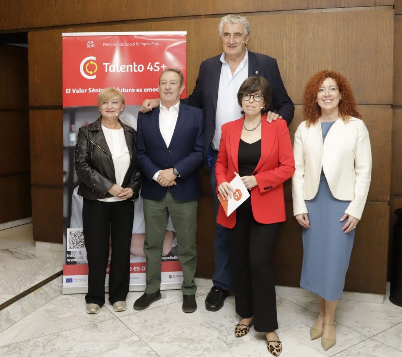 La directora general del SEF, Pilar Valero, durante la presentación de la campaña +45.