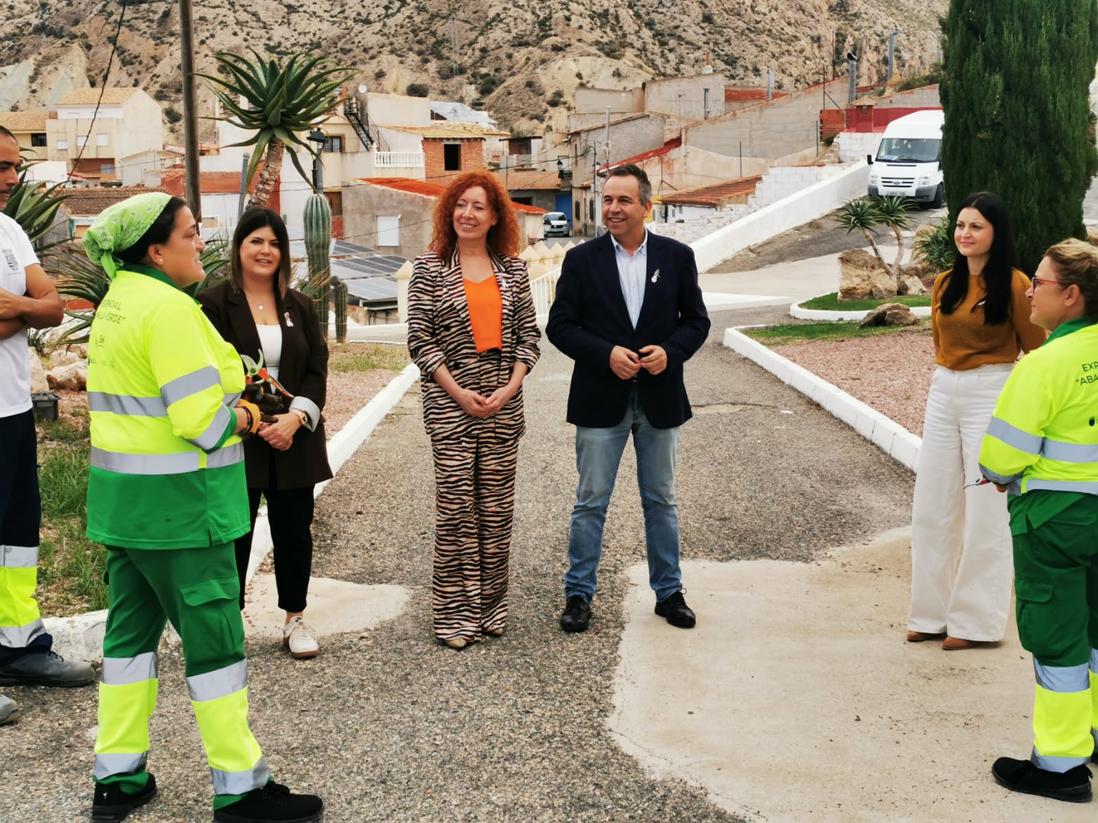 Participantes en un programa del SEF mejoran los espacios verdes de Abanilla alternando formación y empleo