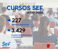 Cursos del SEF mes de julio.