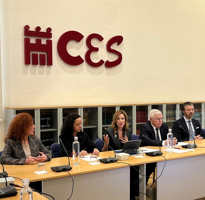 La consejera de Empresa, Empleo y Econom&iacute;a Social, Marisa L&oacute;pez Arag&oacute;n, durante su intervenci&oacute;n.